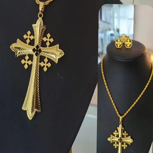 Large Cross Pendant Necklace